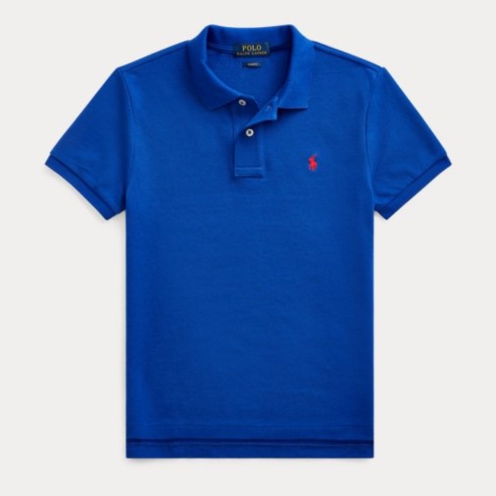 🔥 NEW Ralph Lauren Polo SLIM FIT Polo ROYAL Boys 10